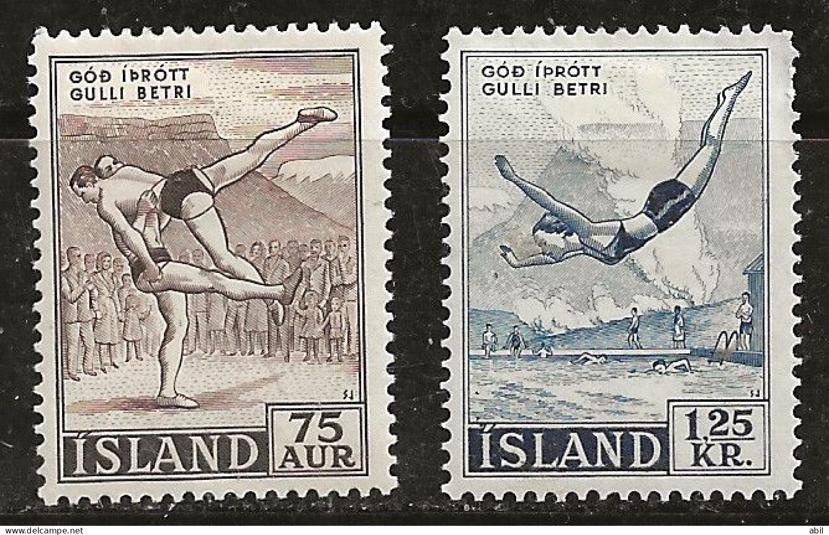 Islande 1955 N° Y&T : 256 Et 257 * - Nuovi