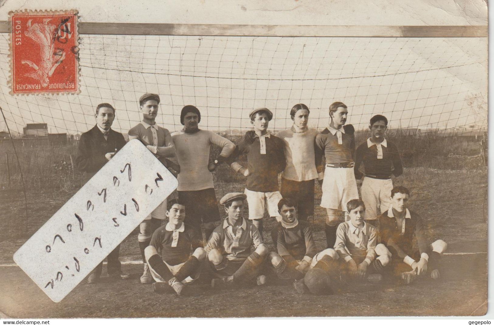 LE RAINCY - Une équipe De Football En 1912 ( Carte Photo à Destination De Villemomble ) - Le Raincy
