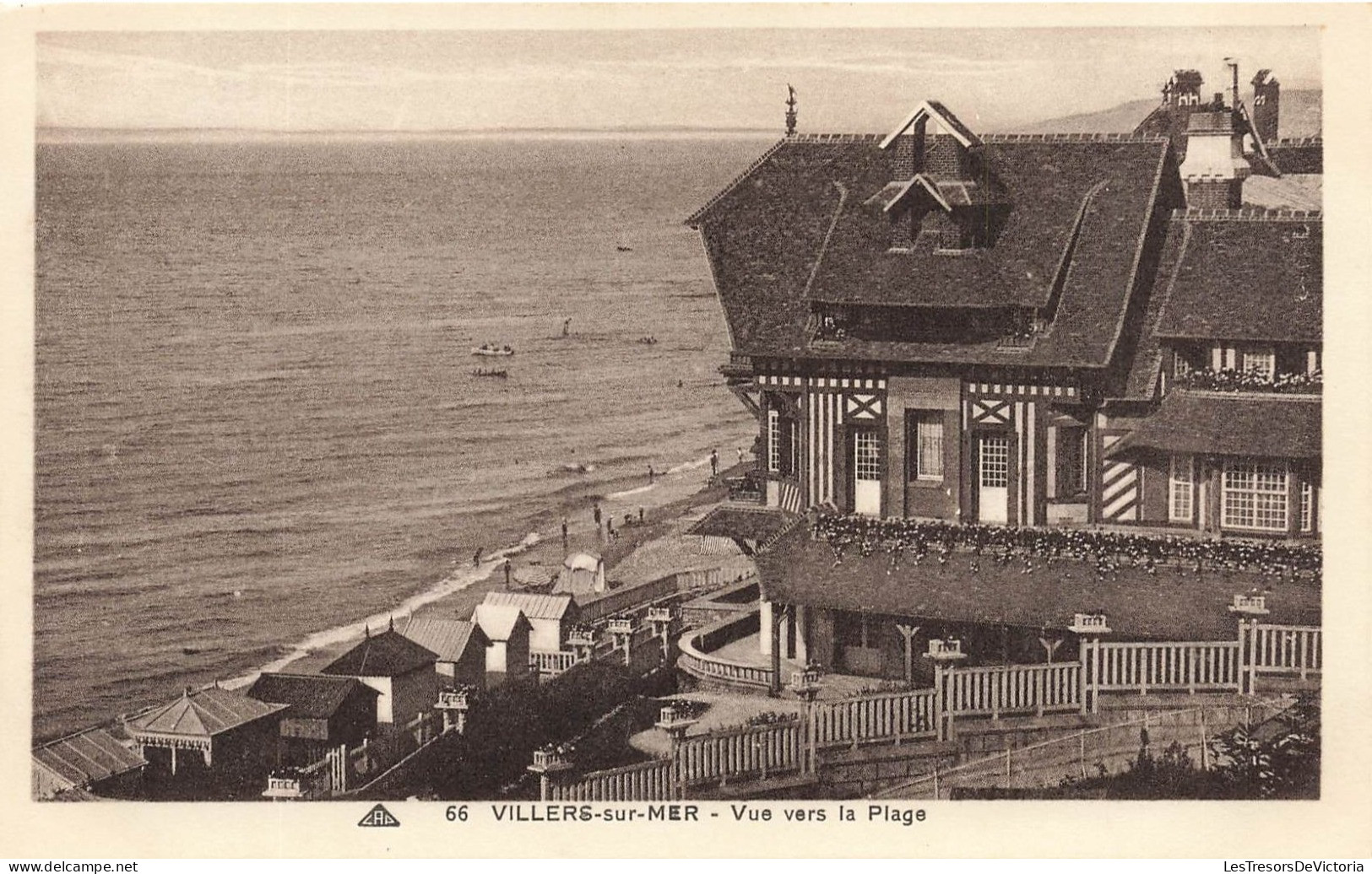 FRANCE - Villers Sur Mer - Vue Générale Vers Le Plage - Animé - Carte Postale Ancienne - Villers Sur Mer