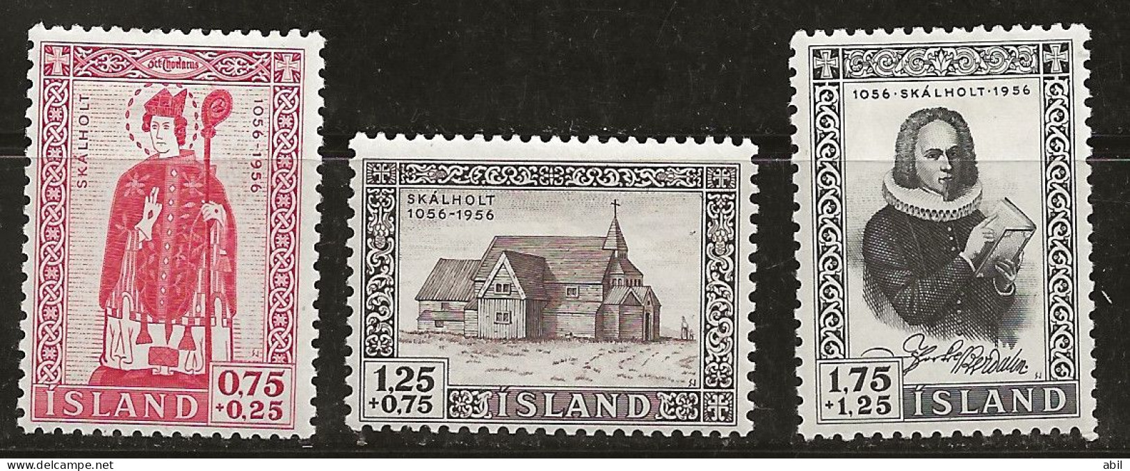Islande 1956 N° Y&T : 258 à 260 * - Ongebruikt