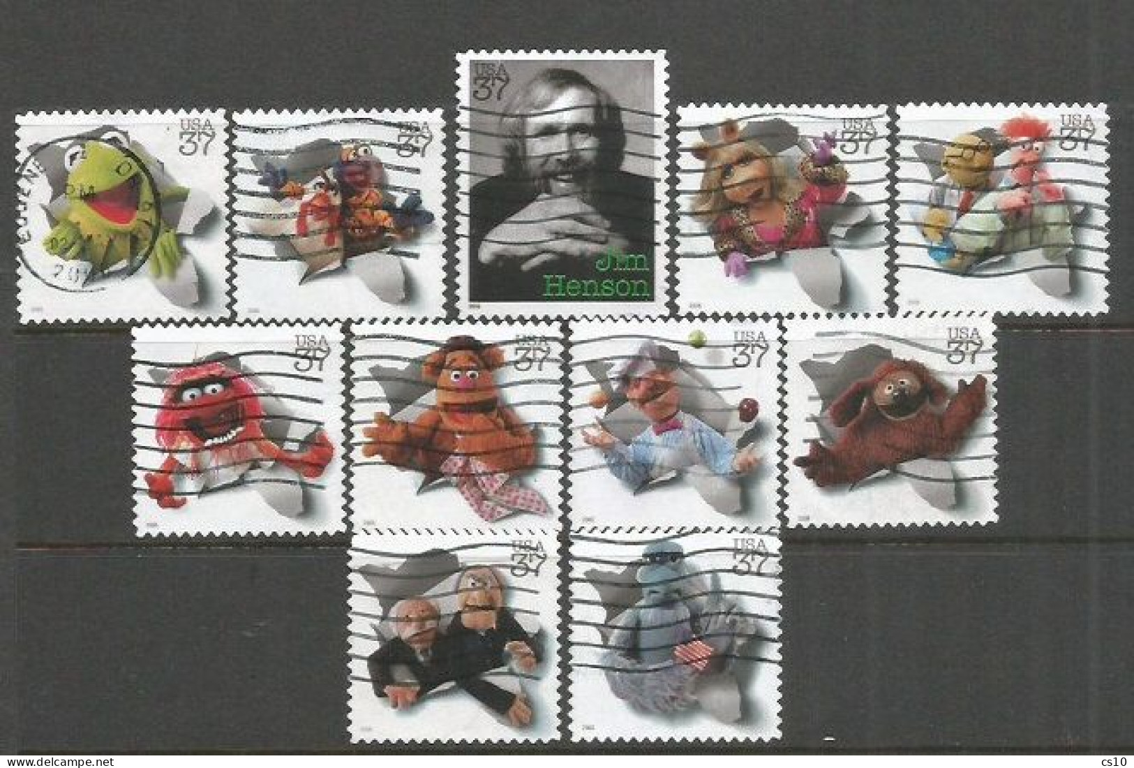 USA 2005 Jim Henson Muppets Show - SC. 3944 A/K - Cpl 11v Set Used - Blocs-feuillets