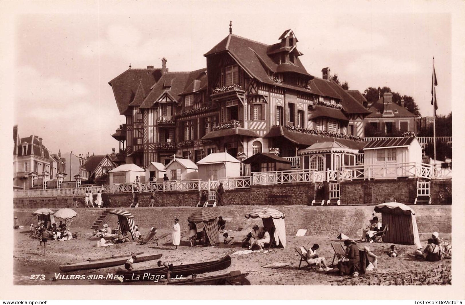 FRANCE - Villers Sur Mer - Vue Générale De La Plage - L L - Animé - Carte Postale Ancienne - Villers Sur Mer