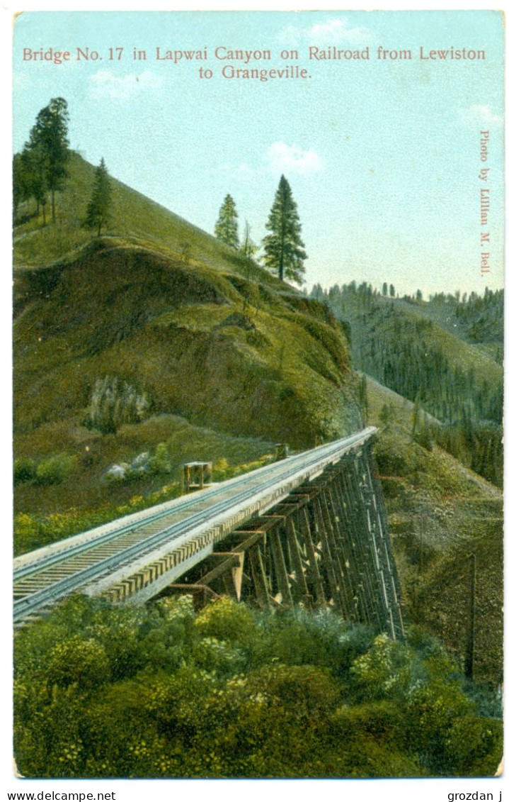 Bridge No. 17 In Lapwai Canyon On Railroad From Lewiston To Grangeville, Idaho, US - Andere & Zonder Classificatie