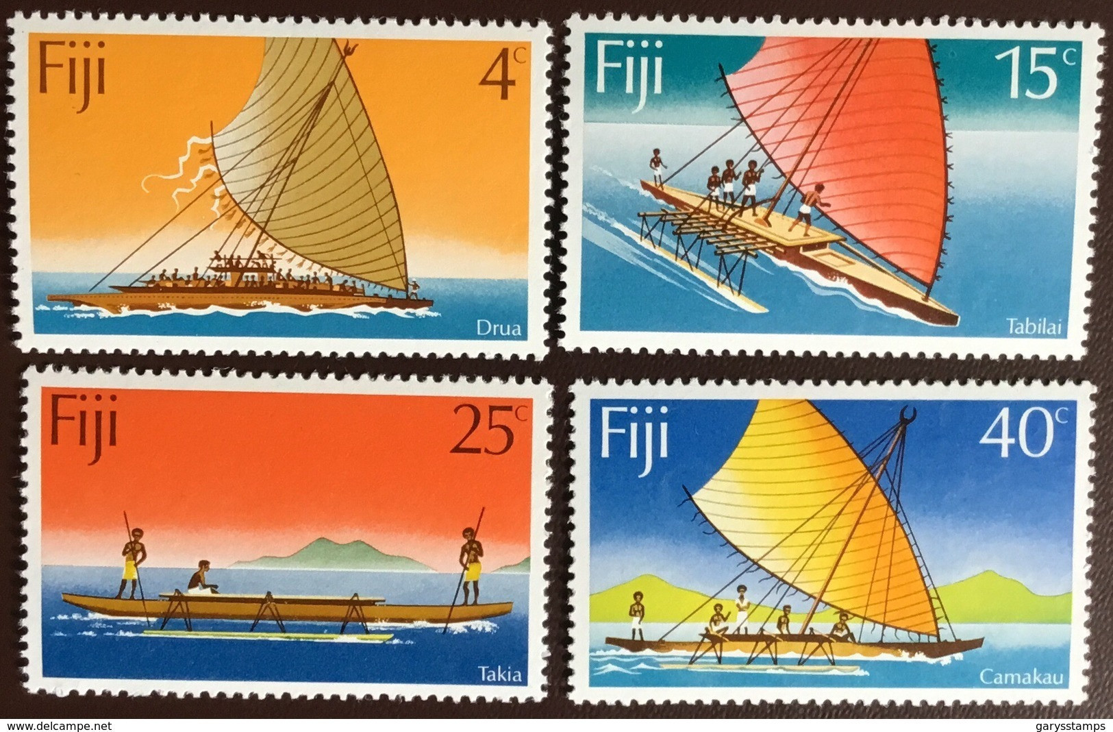 Fiji 1977 Canoes MNH - Fiji (1970-...)