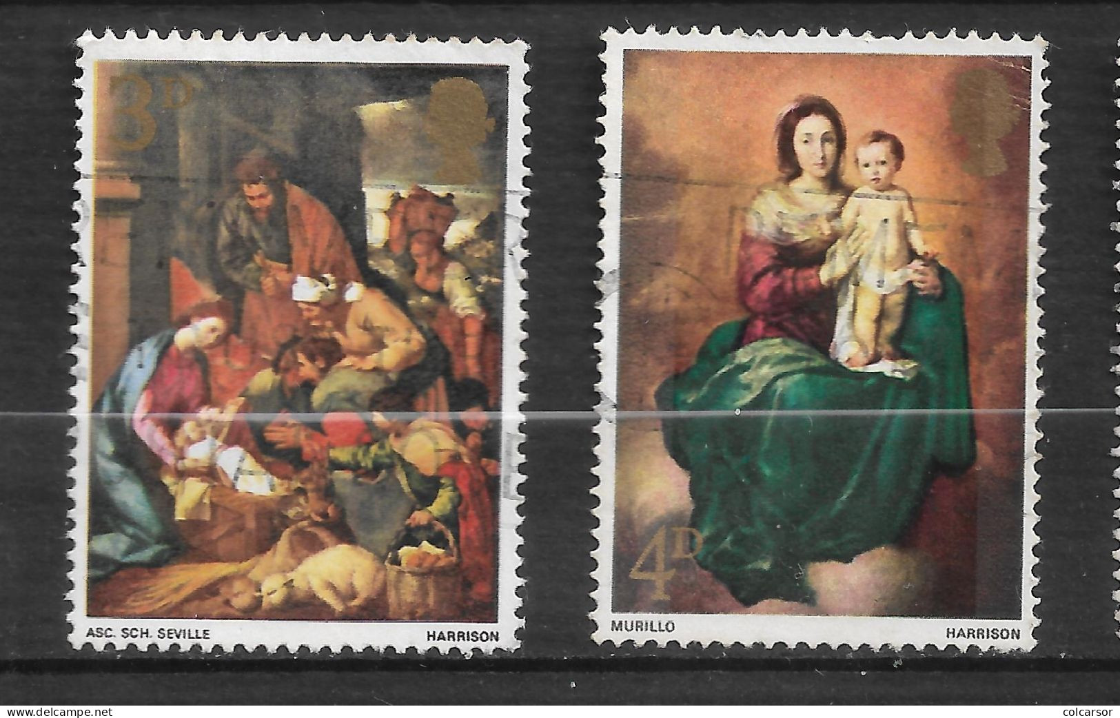 GRANDE  BRETAGNE " N°  499  /  500  " NOËL " - Used Stamps