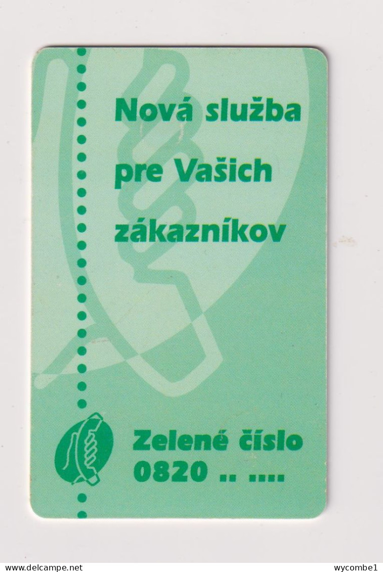 SLOVAKIA  - Zelene Cislo Chip Phonecard - Slowakei