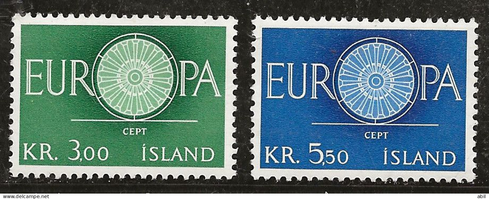 Islande 1960 N° Y&T : 301 Et 302 * - Neufs