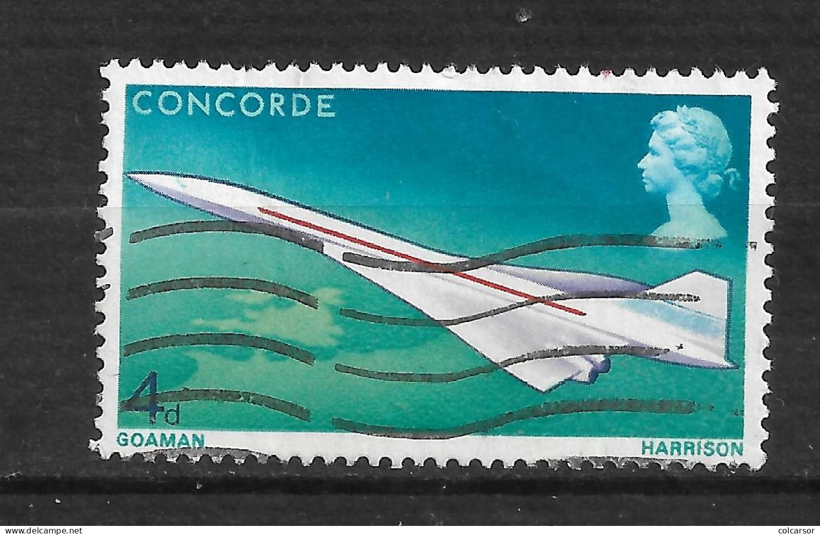 GRANDE  BRETAGNE " N°   555 " CONCORDE " - Gebruikt