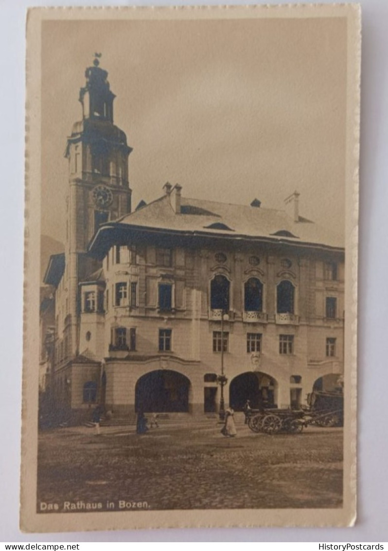 Bozen, Bolzano, Rathaus, Fuhrwerk, Südtirol, 1910 - Bolzano (Bozen)