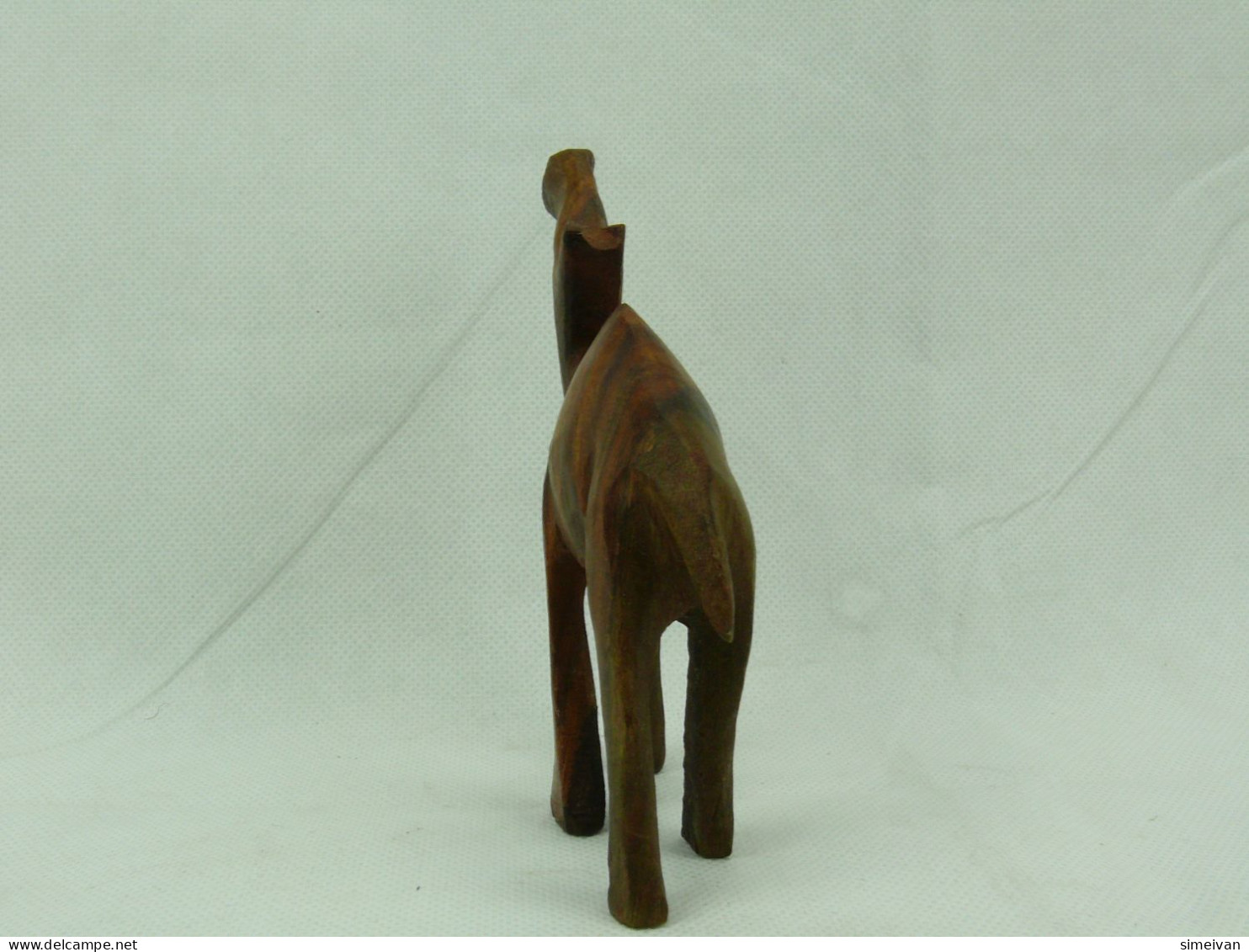 Vintage Hand-Carved Wooden CAMEL Figurine #2280 - Hout