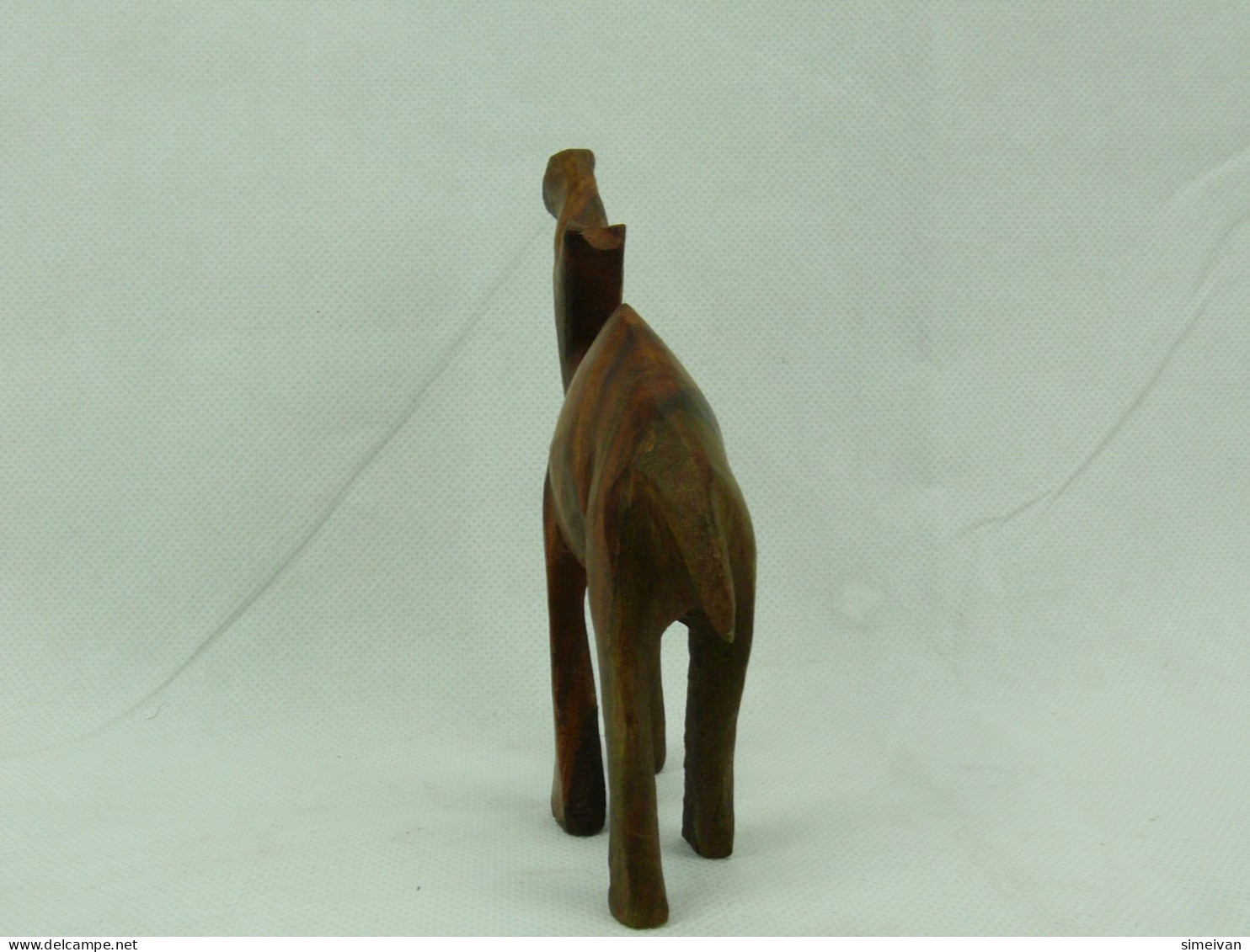 Vintage Hand-Carved Wooden CAMEL Figurine #2280 - Holz