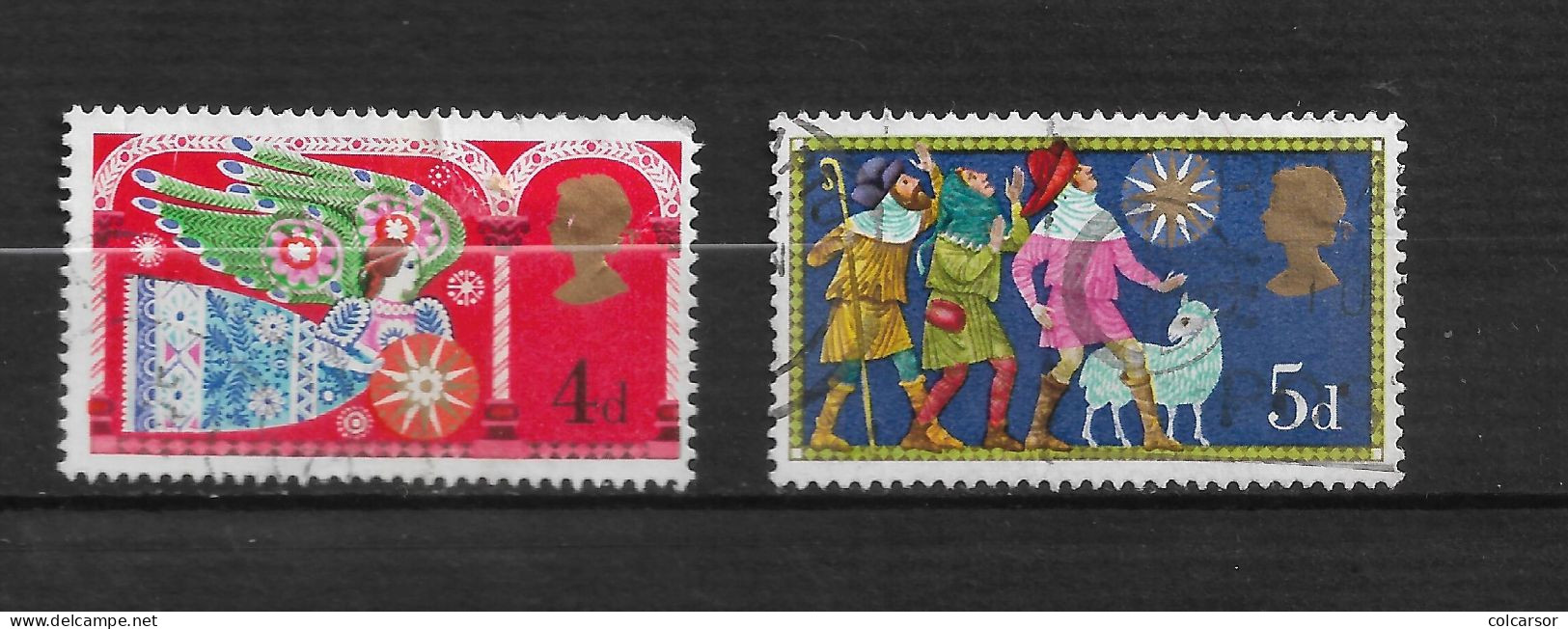GRANDE  BRETAGNE " N°   579/80  " NOËL " - Used Stamps