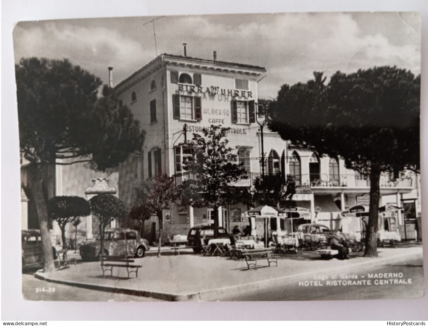 Maderno, Hotel Ristorante Centrale, Lago Die Garda, 1959 - Trieste