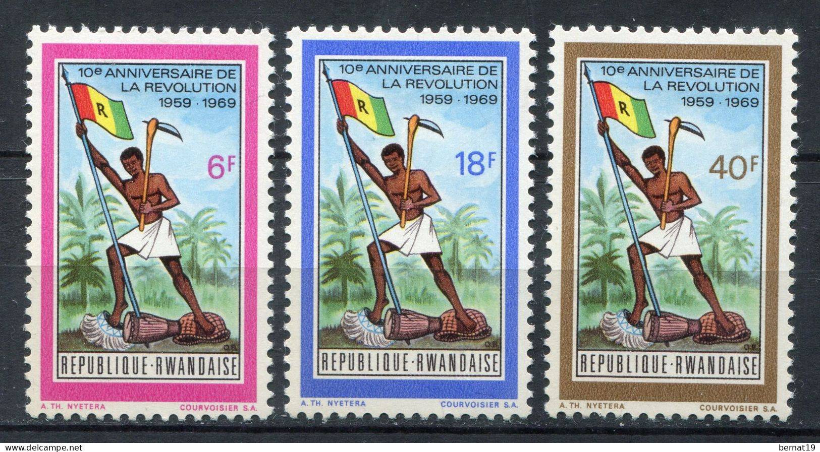 Ruanda 1969. Yvert 319-21 ** MNH. - Nuevos