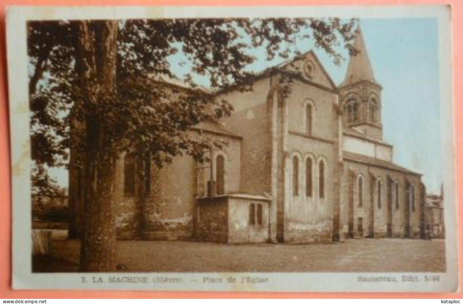 CARTE LA MACHINE - 58 - PLACE DE L' EGLISE -SCAN RECTO/VERSO -11 - La Machine