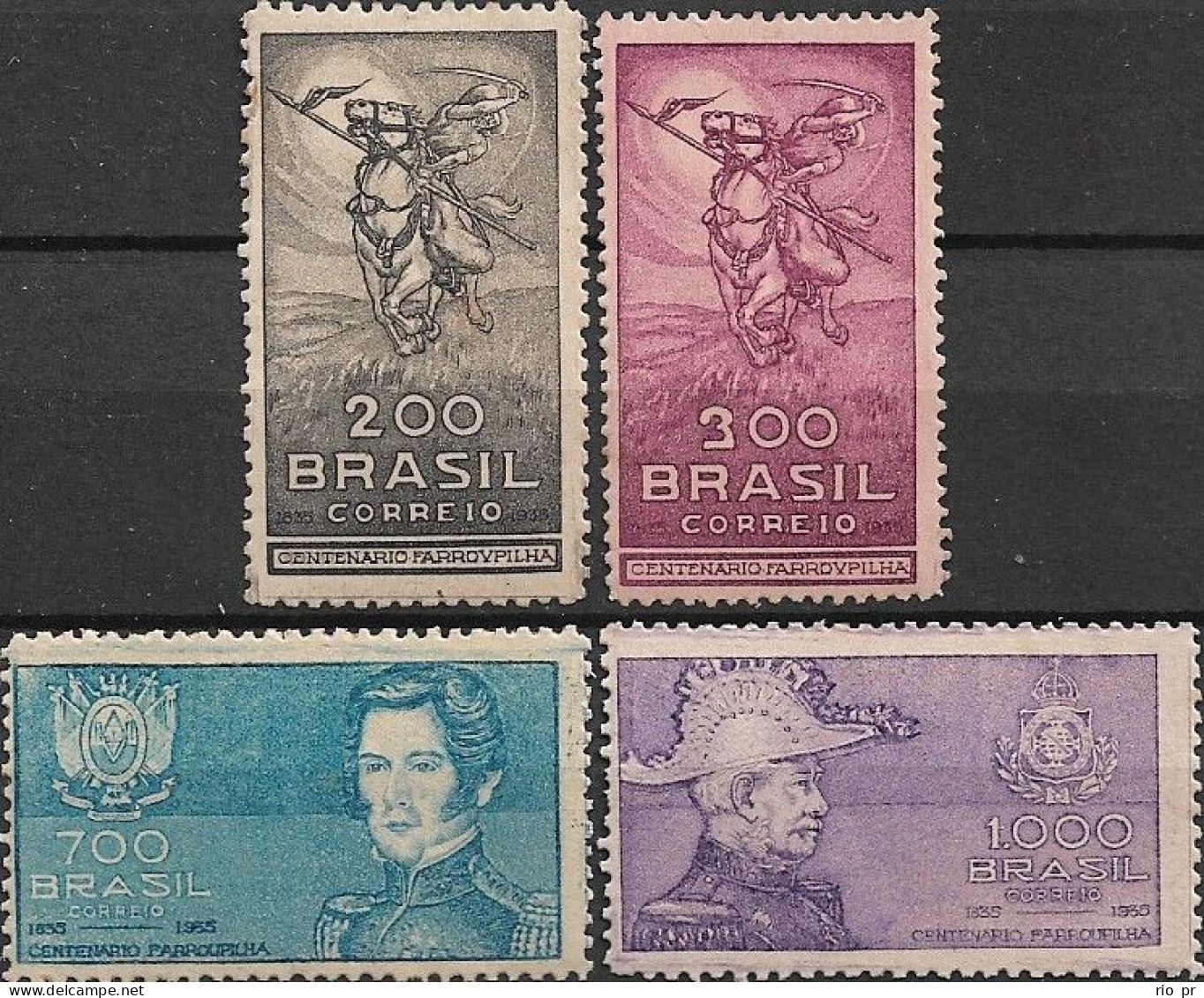 BRAZIL - COMPLETE SET CENTENARY OF FARRAPOS REVOLUTION 1935/6 - MNH/MLH/MH - Unused Stamps
