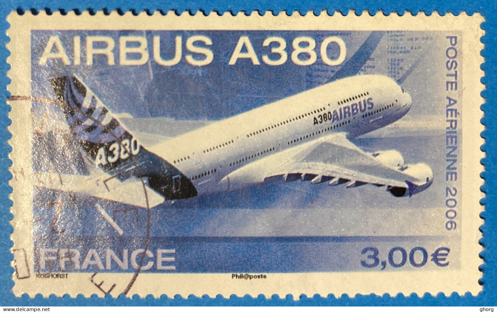 France 2006  : Avion Airbus A380 N° 69 Oblitéré - 1960-.... Afgestempeld