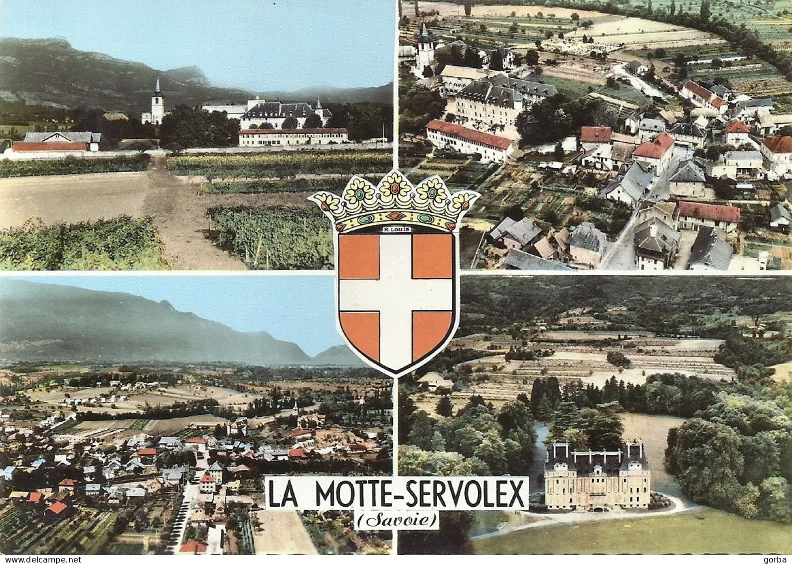 *CPM  -73 - LA MOTTE SERVOLEX - Multivues - Blason - La Motte Servolex