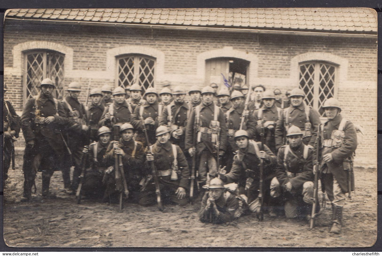 CARTE PHOTO SOLDATS Armés D' OSTENDE Et BREDENE à BEVERLOO - BOURG LEOPOLD - LEOPOLDSBURG - 1 Identifié ! - Other & Unclassified
