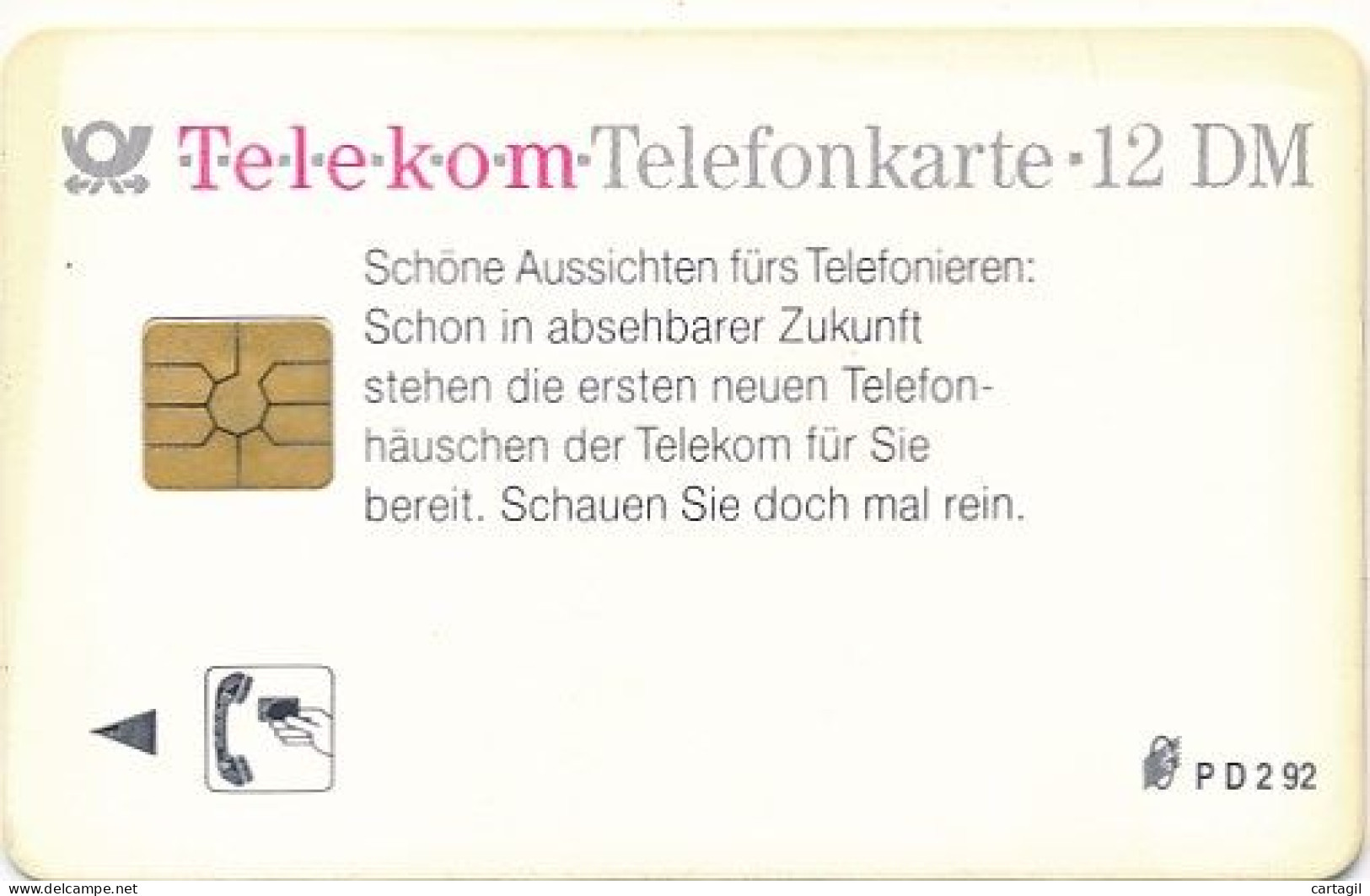 Carte Téléphonique Allemagne 12DM  (motif, état, Etc  Voir Scans)+port - Sonstige & Ohne Zuordnung