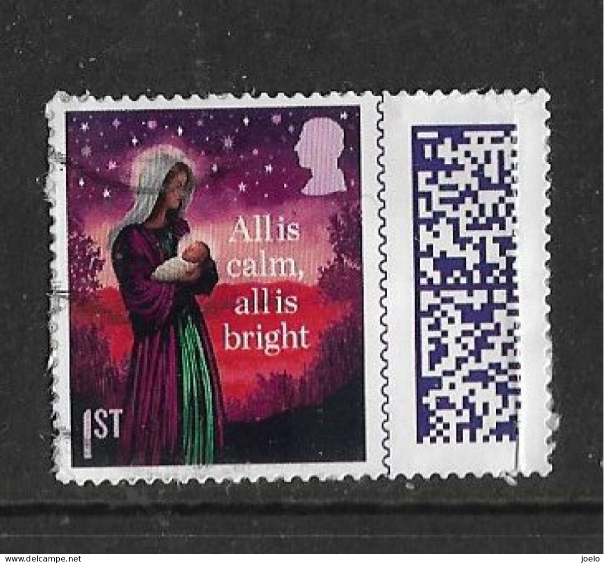 GB 2023 KC Lll CHRISTMAS BARCODE - Used Stamps