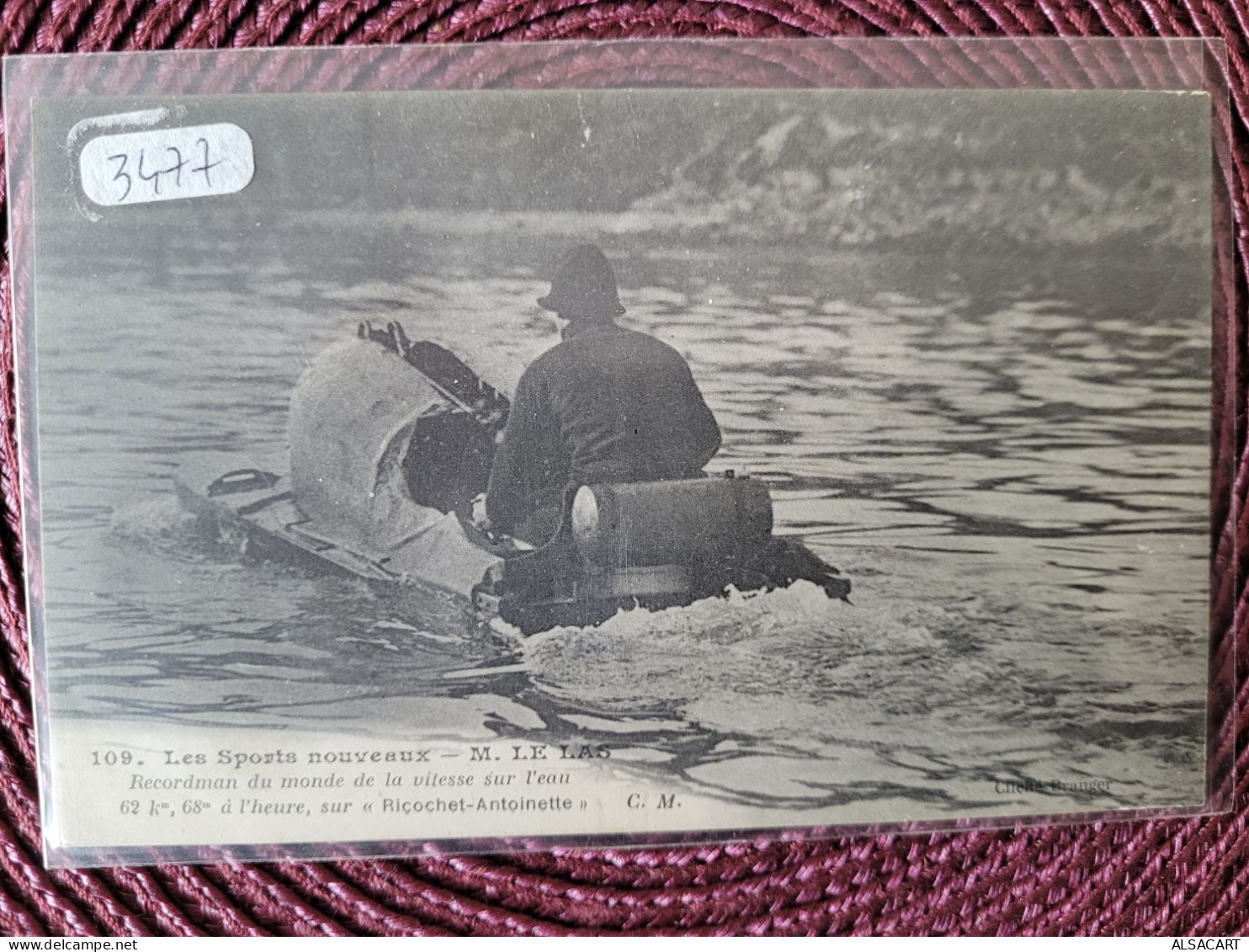 Les Sports Nouveaux ,  M-le-las , Recordman Du Monde De La Vitesse Sur Eau ,    Riçochet Antoinette - Waterski