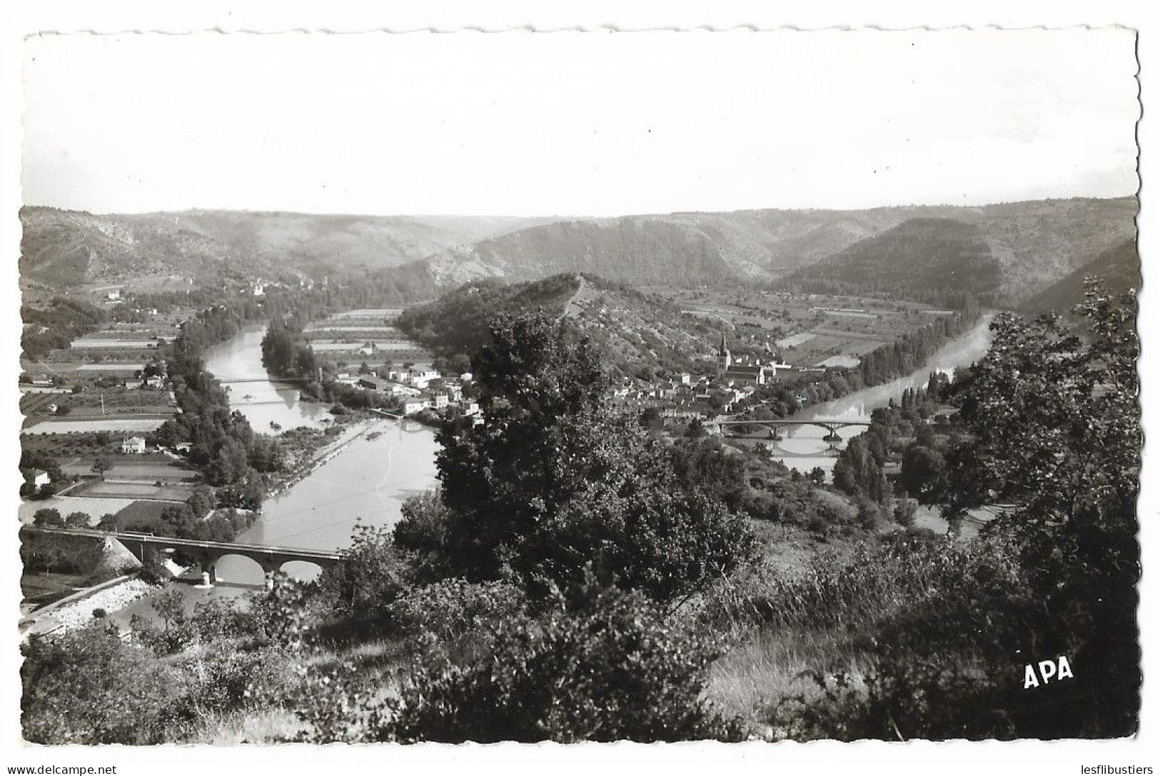 CPSM 46 LUZECH Vue Générale - La Boucle - Luzech