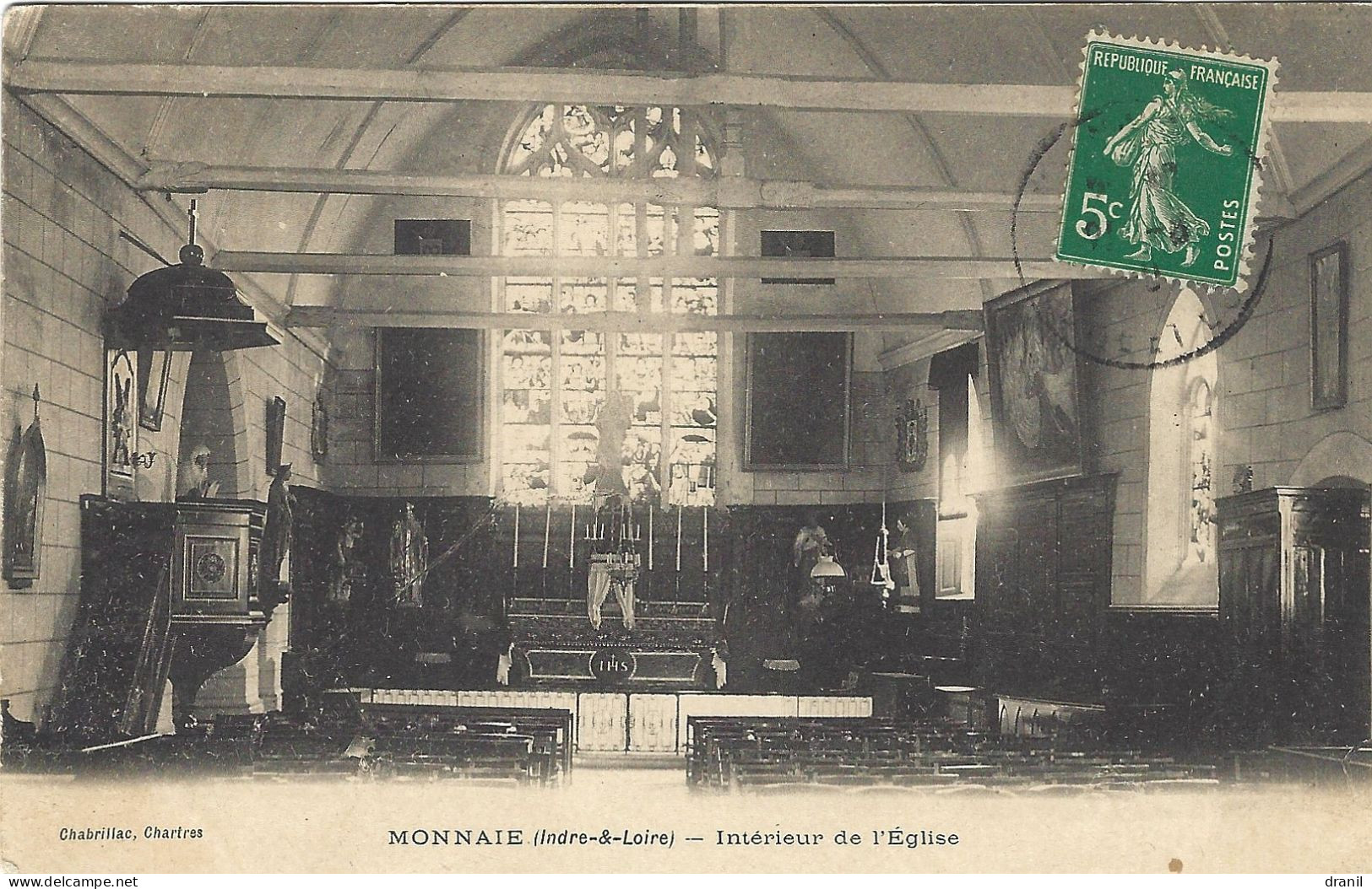 37 - INDRE Et LOIRE - MONNAIE - Intérieur De L'Eglise - Monnaie