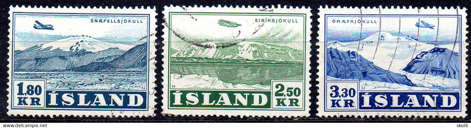 ICELAND. 1952. Air Mail. Glacier. - Gebraucht