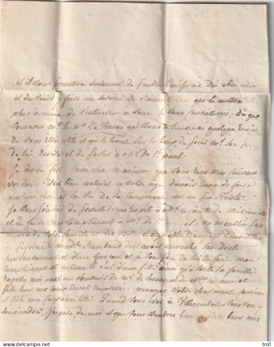 MP Valenciennes (Nord) Lettre Du 8 Juillet 1779 - ....-1700: Précurseurs