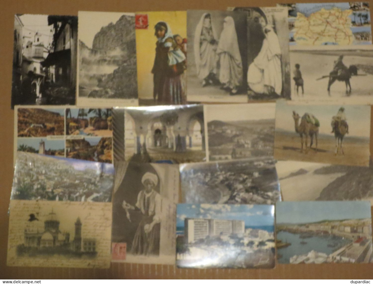 ALGERIE : lot de 320 cartes postales 9 x 14 cm.