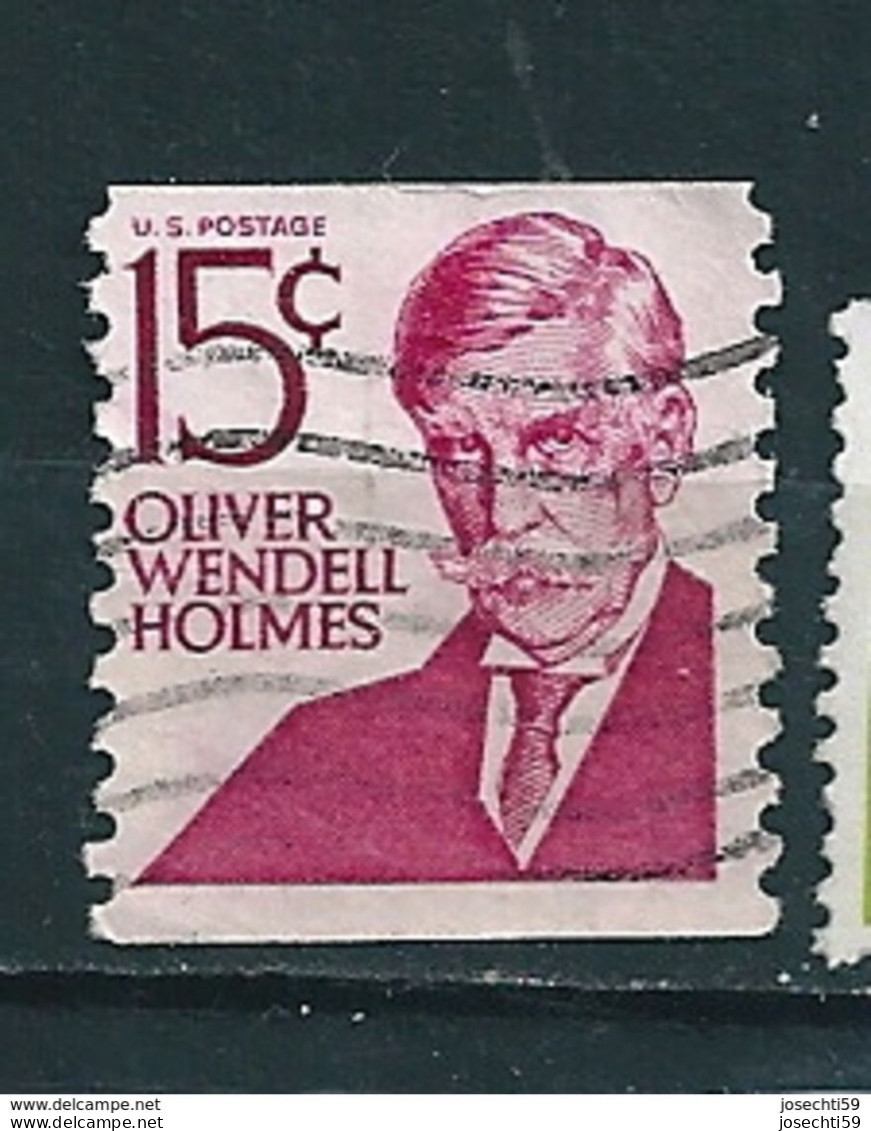 N° 821 Oliver Wendell Holmes Etats Unis (1967) Oblitéré Timbre USA 15 United States - Oblitérés