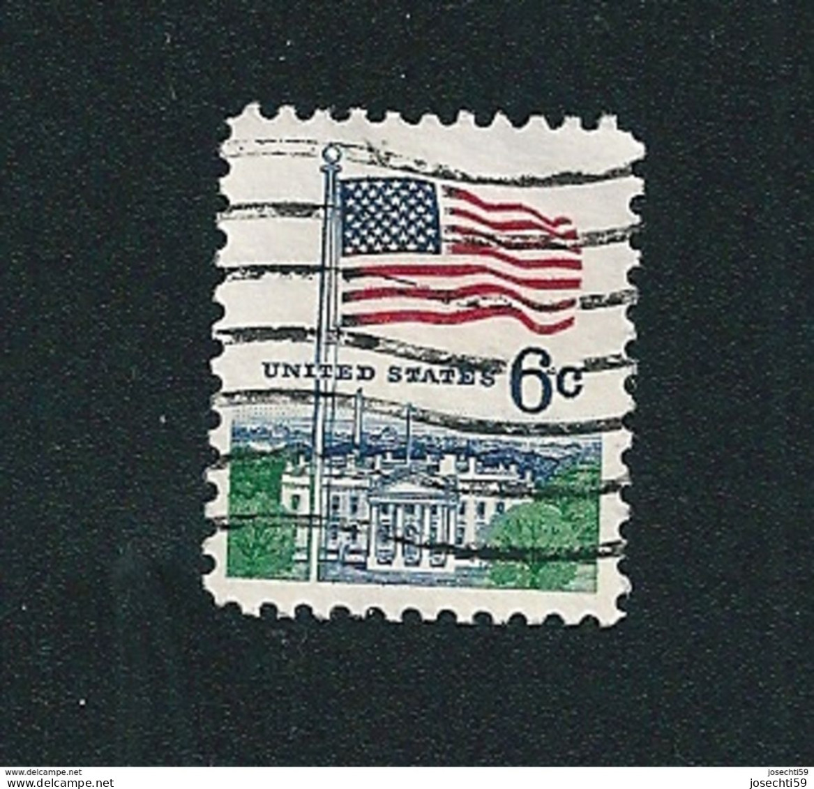 N° 842 Drapeau Et Maison Blanche    Stamp Etats Unis D' Amérique Timbre USA  (1967) - Gebruikt