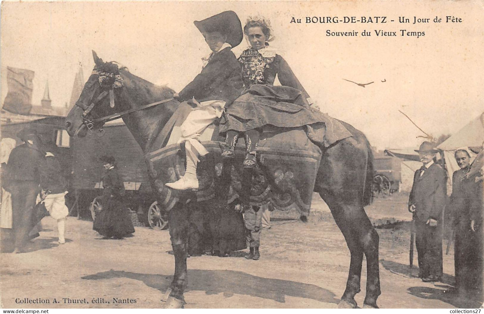 44-BOURG-DE-BATZ- UN JOUR DE FÊTE DU VIEUX TEMPS - Batz-sur-Mer (Bourg De B.)