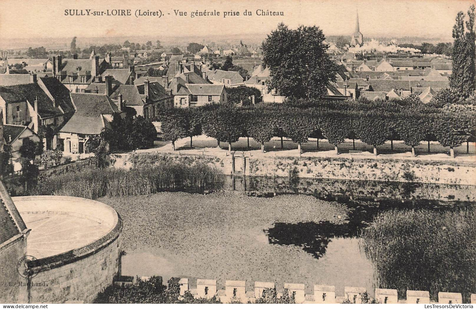 FRANCE - Sully Sur Loire - Vue Générale Prise Du Château - Carte Postale Ancienne - Sully Sur Loire