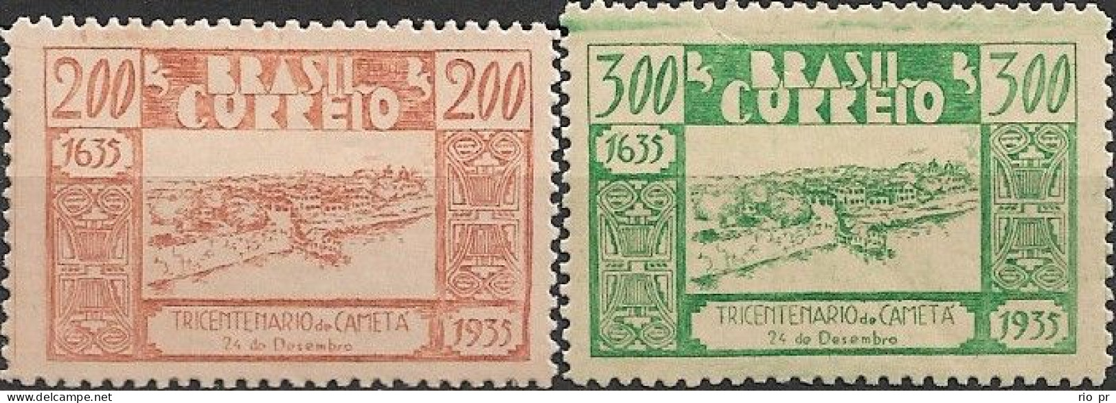 BRAZIL - COMPLETE SET TERCENTENARY OF CAMETÁ, PARÁ 1936 - MNH (B) - Unused Stamps