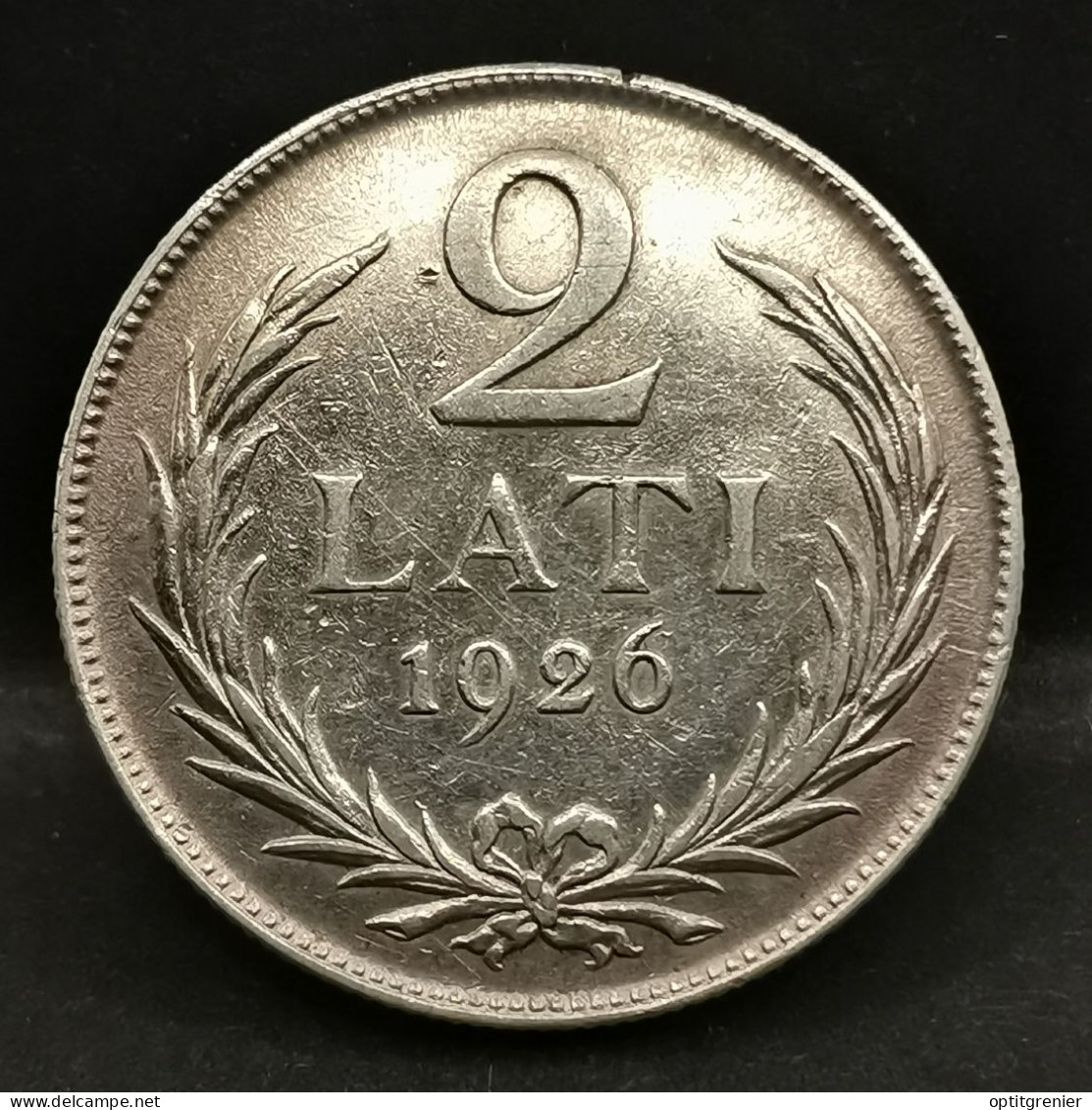 2 LATI ARGENT 1926 LETTONIE  / SILVER - Latvia