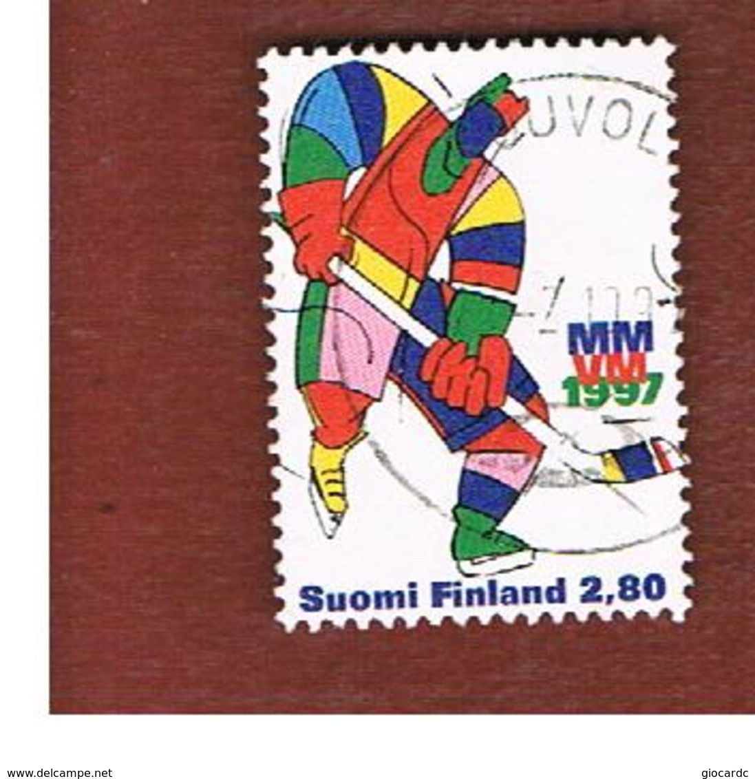 FINLANDIA (FINLAND) -  SG  1456   -    1997  WORLD HOCKEY CHAMPIONSHIP      -         USED ° - Oblitérés