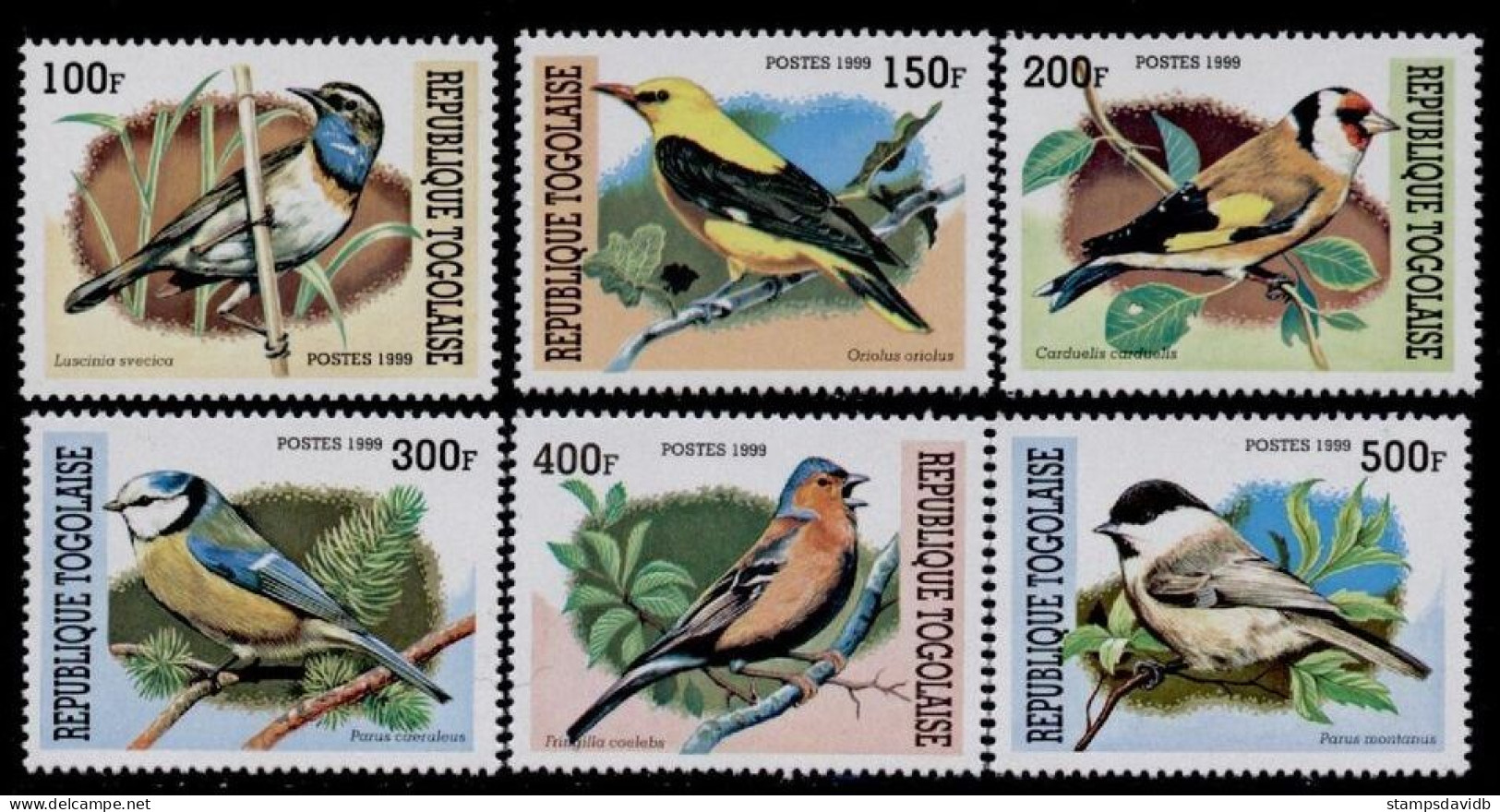 1999 Togo 2955-2960 Birds 6,50 € - Colibrì