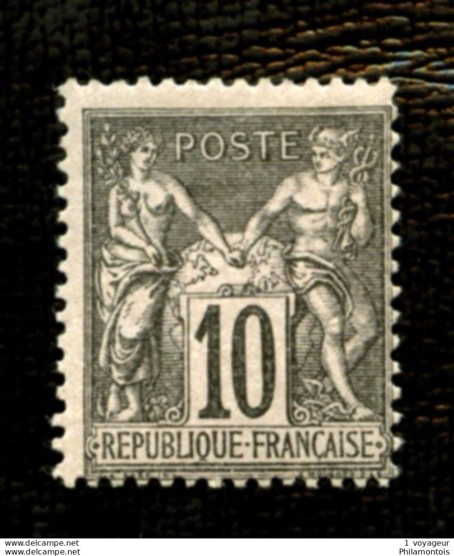 103 - 10c Noir Sur Lilas Sage Type III (N/B) - Neuf N* - Très Beau - 1898-1900 Sage (Type III)
