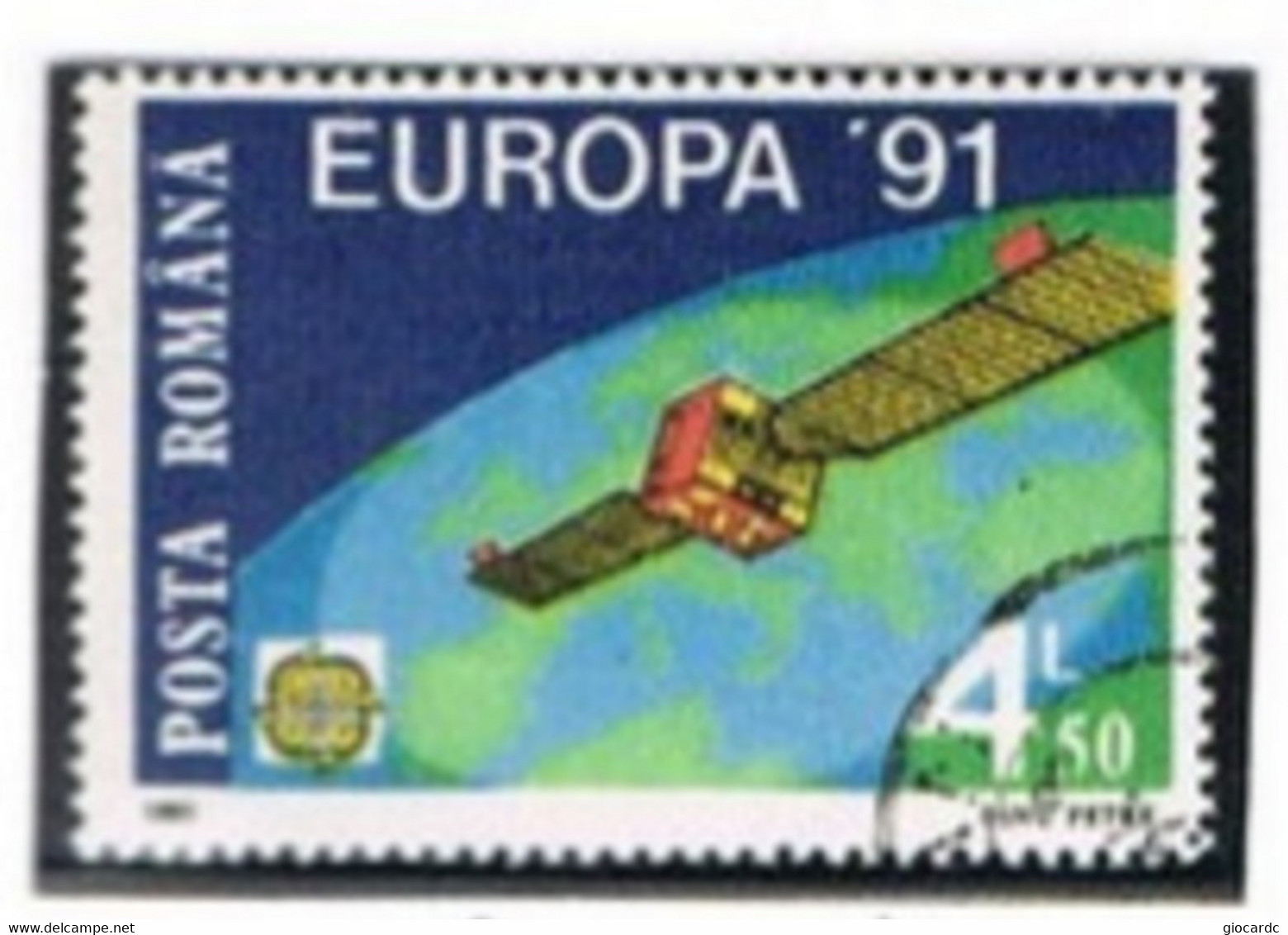ROMANIA   - SG 5334   -  1991 EUROPA: EUTELSAT 1  - USED ° - Gebruikt
