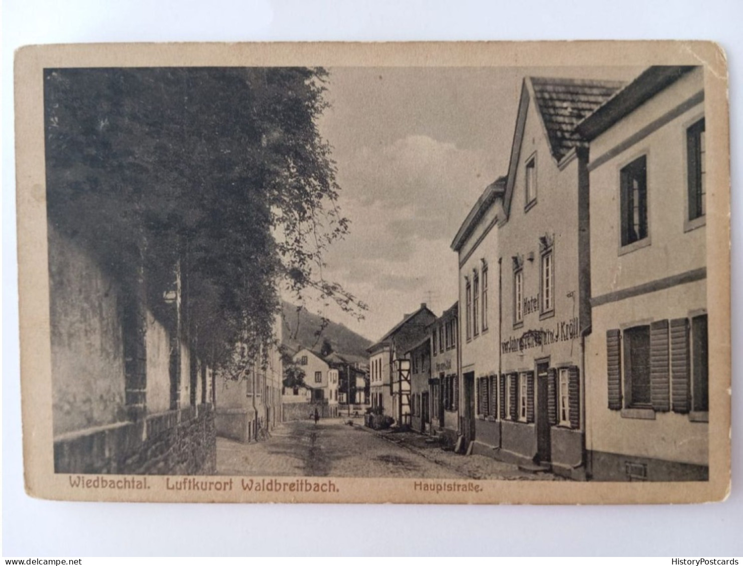 Waldbreitbach Im Wiedbachtal, Hauptstraße, Hotel, 1920 - Neuwied