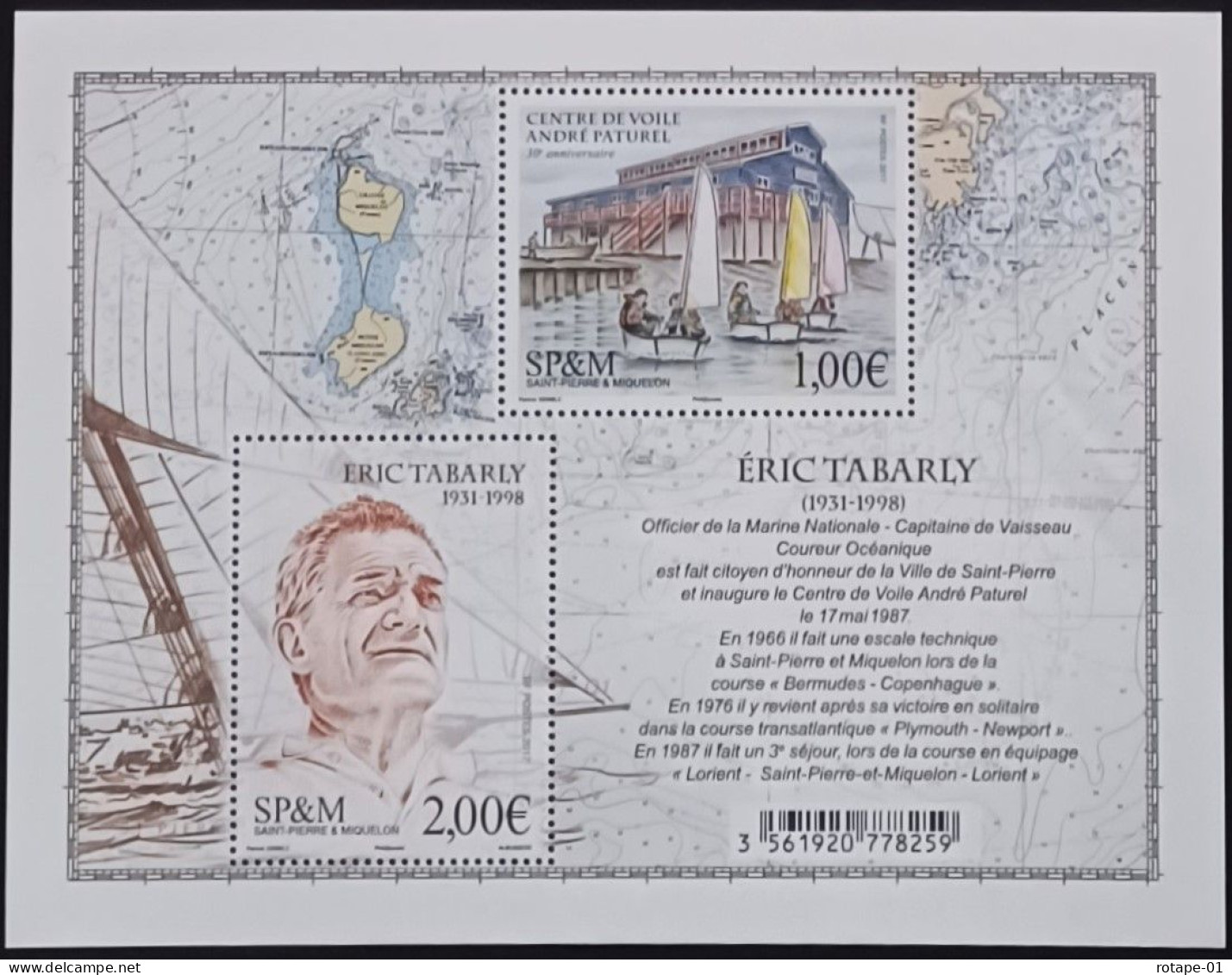 St Pierre Et Miquelon  2017,  YT N°F1193  **,  Cote YT 6€ - Blocks & Sheetlets