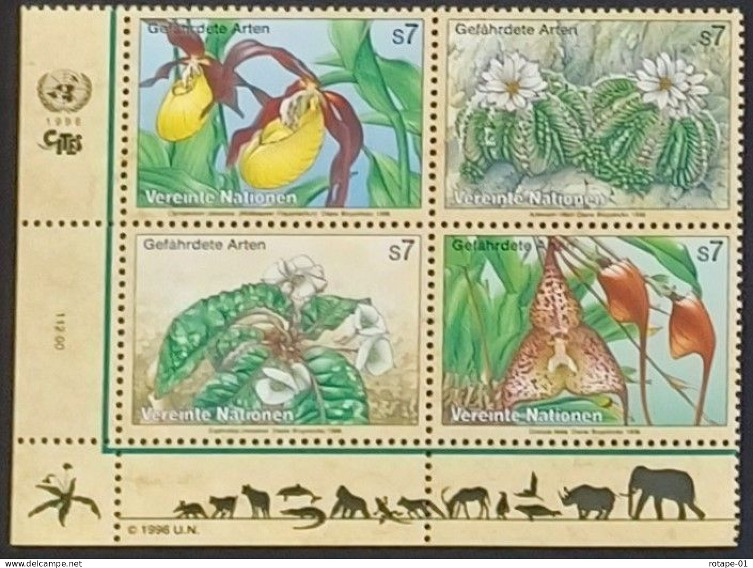 ONU-Vienne  1996,  YT N°UN-WN 225-28  **,  Cote YT 9,6€ - Unused Stamps