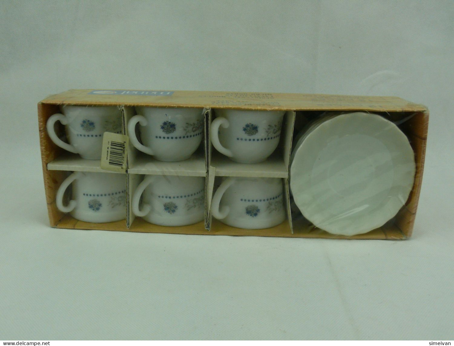 Beautiful 12 Pieces Coffee Set 16cl Cups and Saucers Break Resistant #2302