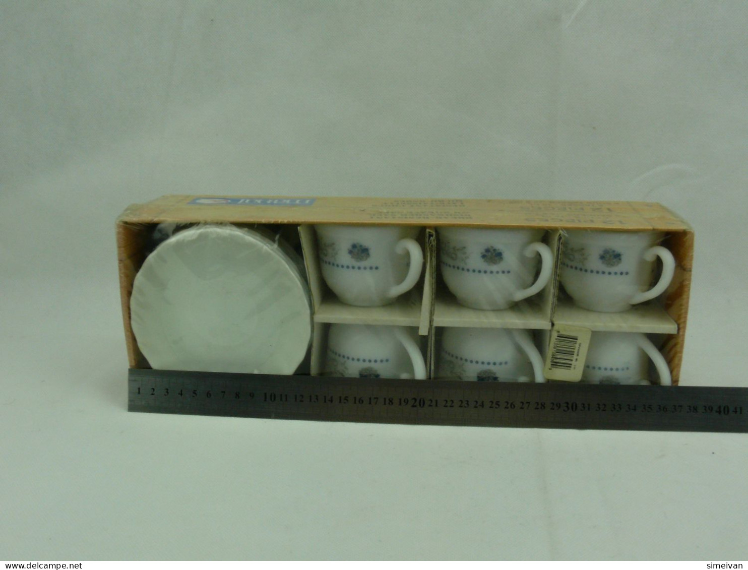 Beautiful 12 Pieces Coffee Set 16cl Cups and Saucers Break Resistant #2302