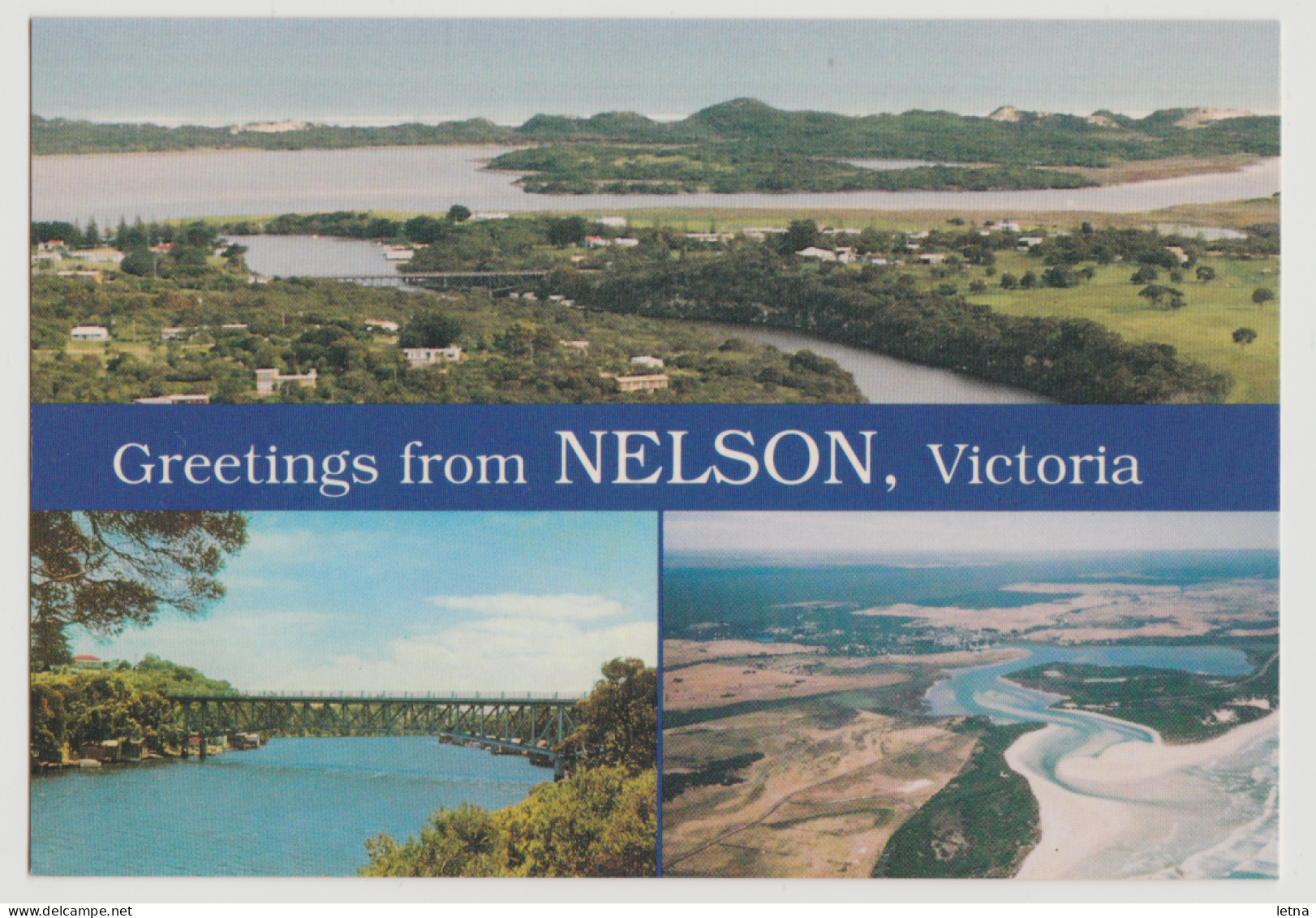 Australia VICTORIA VIC Town & River Views NELSON Rose No.2580 Multiview Postcard C1980s - Sonstige & Ohne Zuordnung