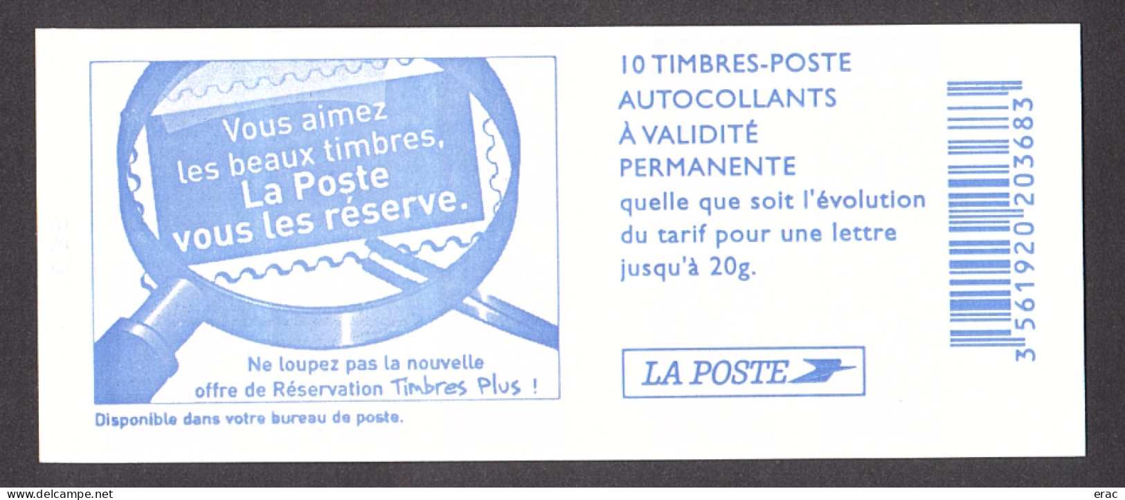 France - Carnet 3744-C7 - Neuf ** - Daté 12.12.05 - Marianne De Lamouche - Vous Aimez Les Beaux Timbres - Carnets