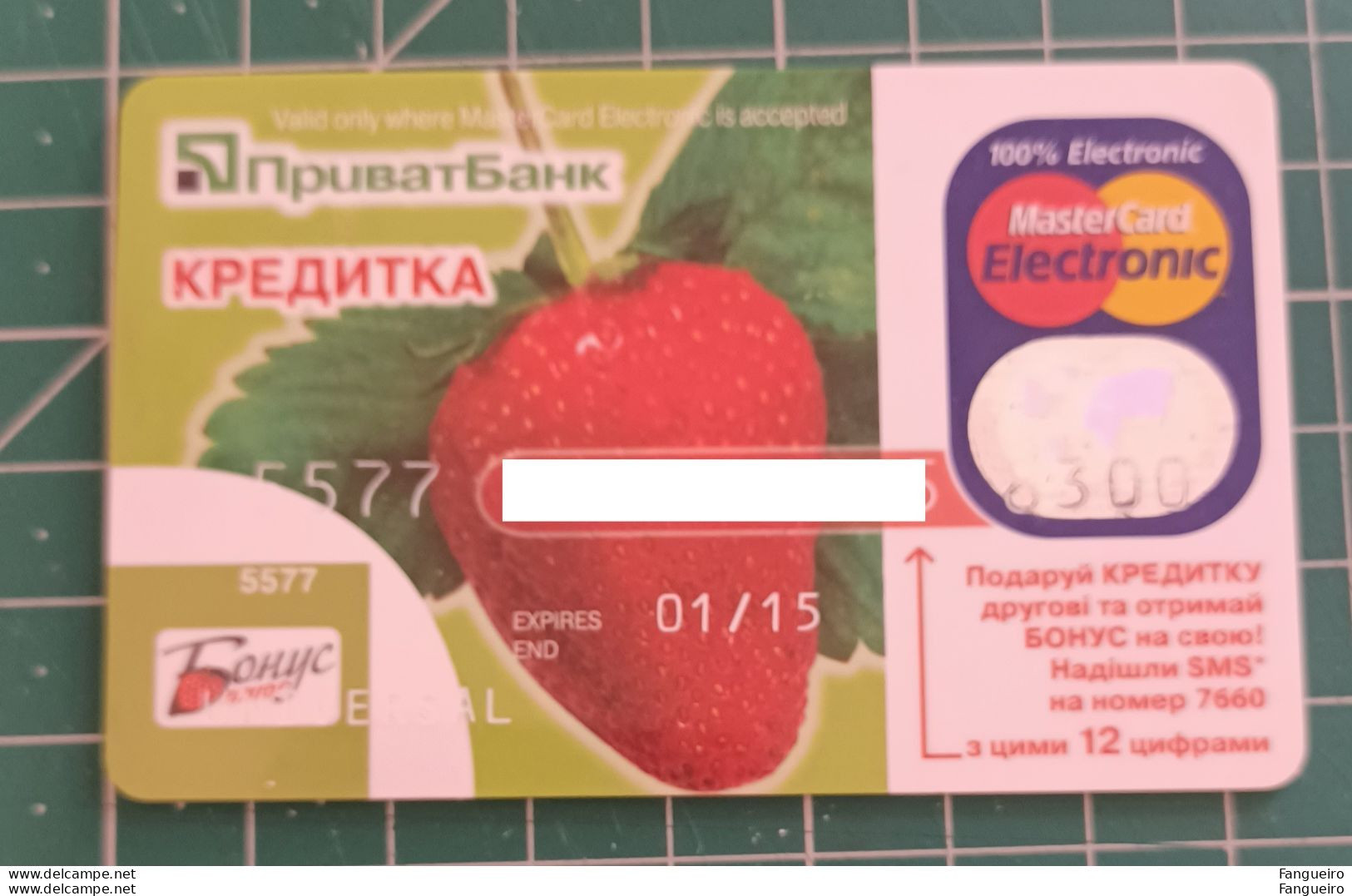 UKRAINE CREDIT CARD PRIVAT BANK - Cartes De Crédit (expiration Min. 10 Ans)