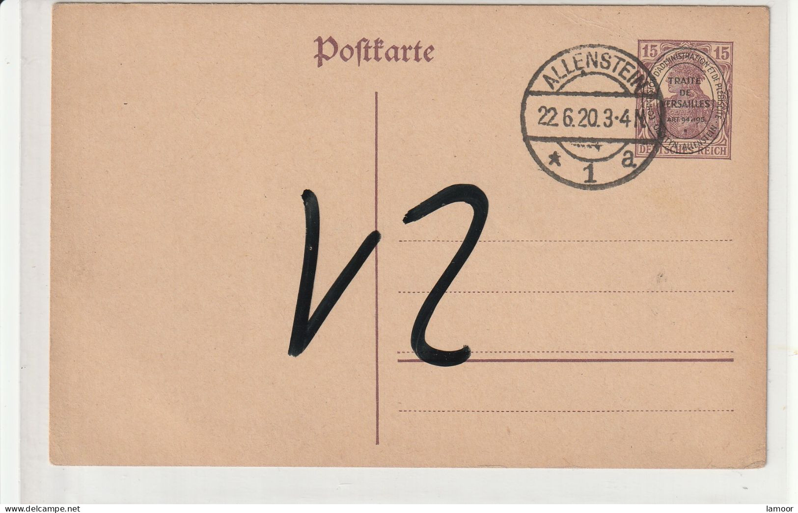 Deutsche Reich Postkarte Postfresch Ungelaufene Adolf Hitler - Verzamelingen & Kavels